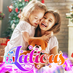 Latious glow Santa bowknot headband ready for holiday wear
