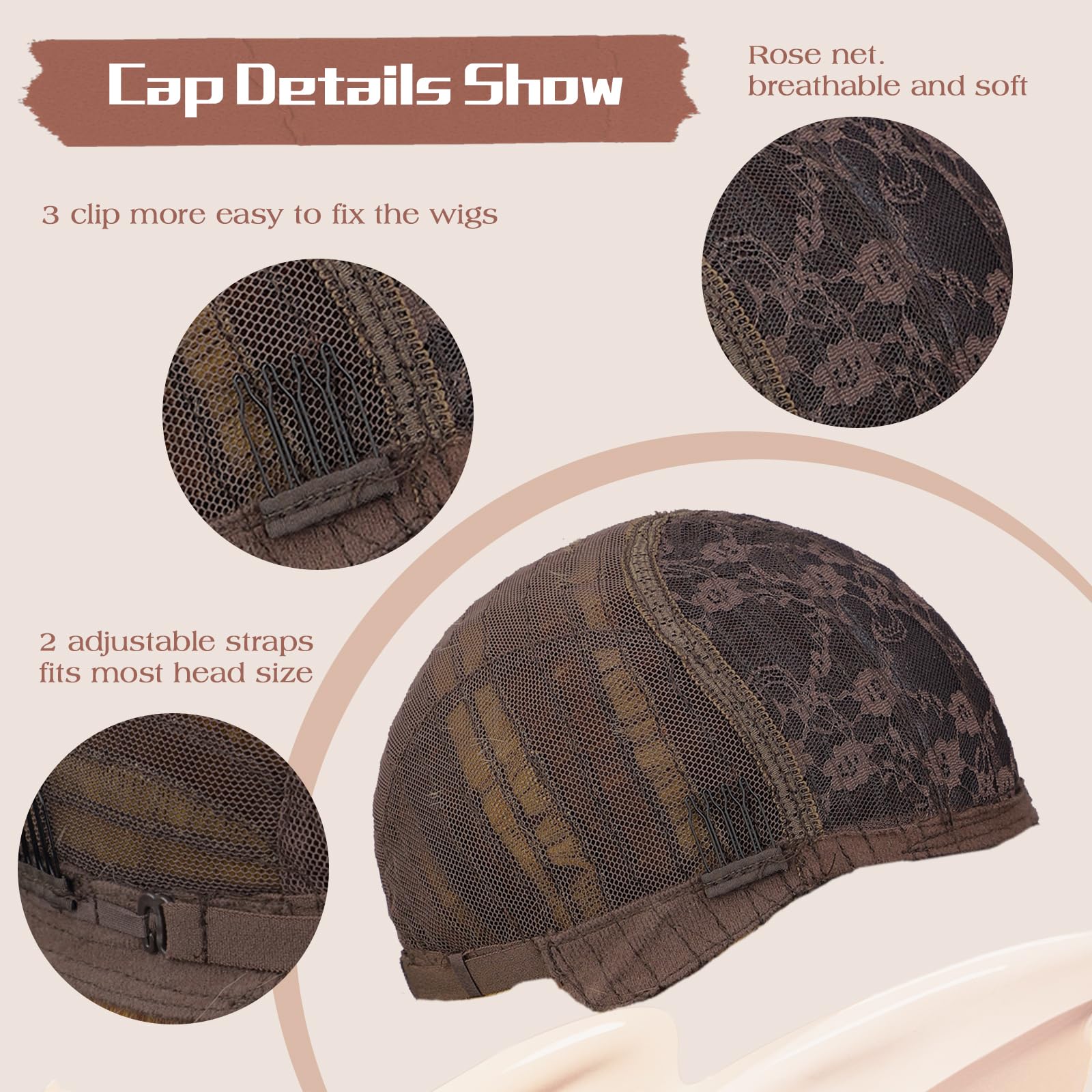 Lativ brown wig with bangs 26in on-model demonstrates full, stylish look.
