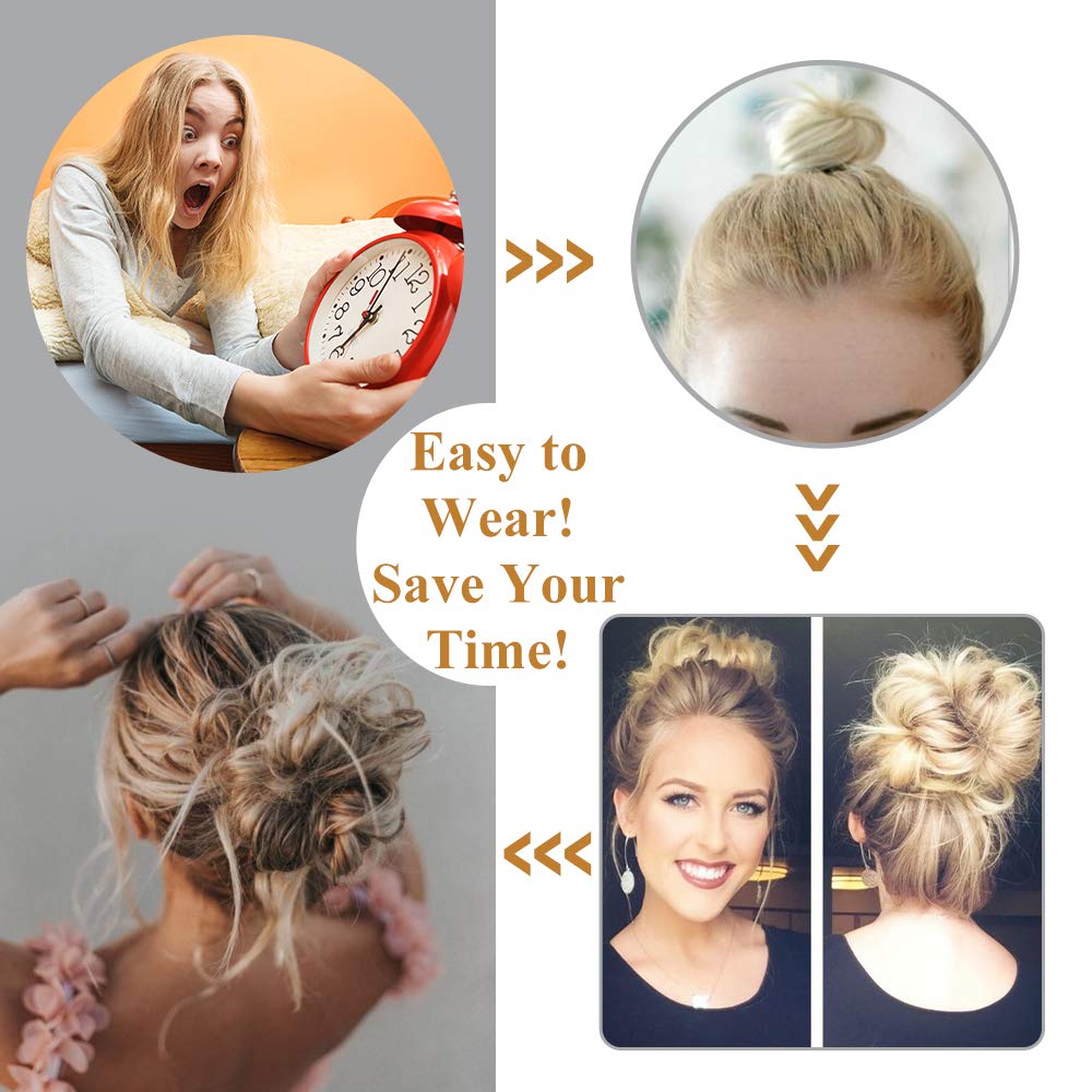 Lativ Messy Hair Bun claw clip secures the look all day