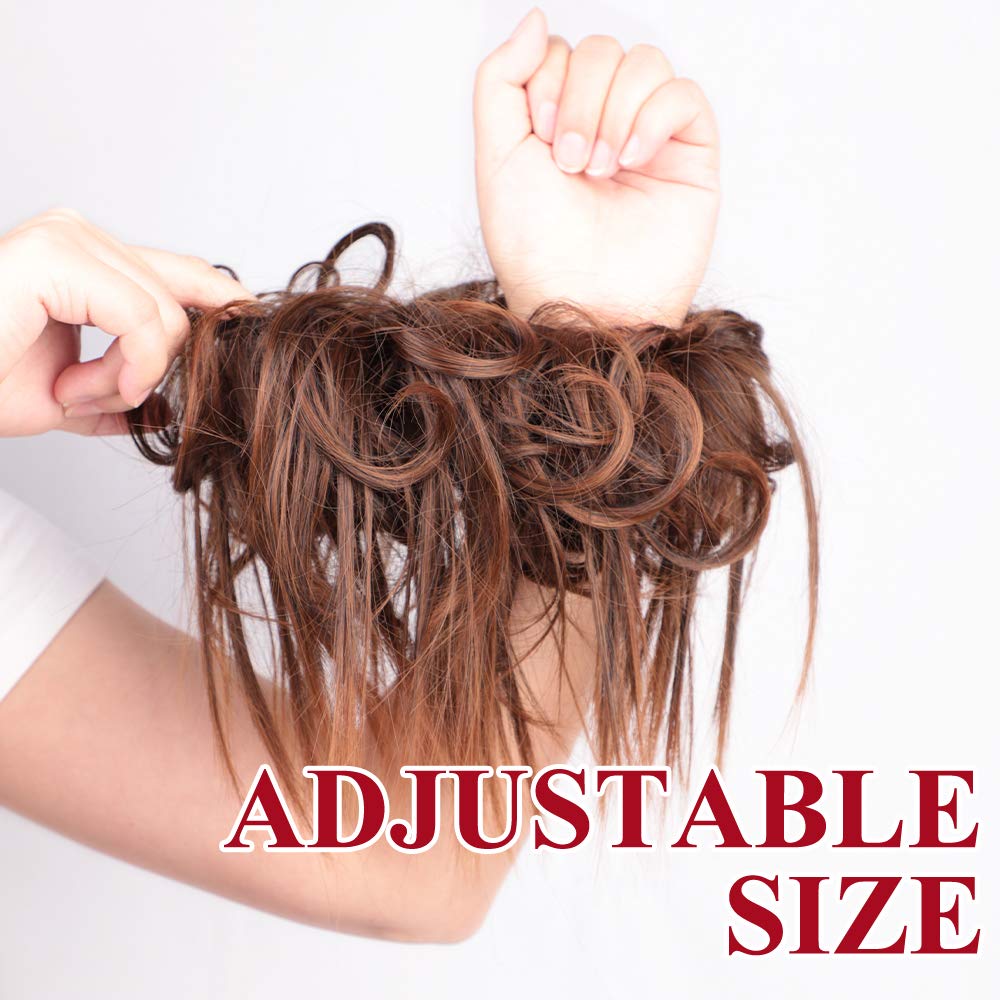 Lativ Messy Hair Bun tousled look adds natural volume