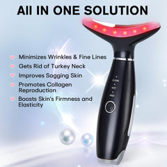 LATME neck massage ergonomic-fit demonstrates comfortable contour for neck and face relief.
