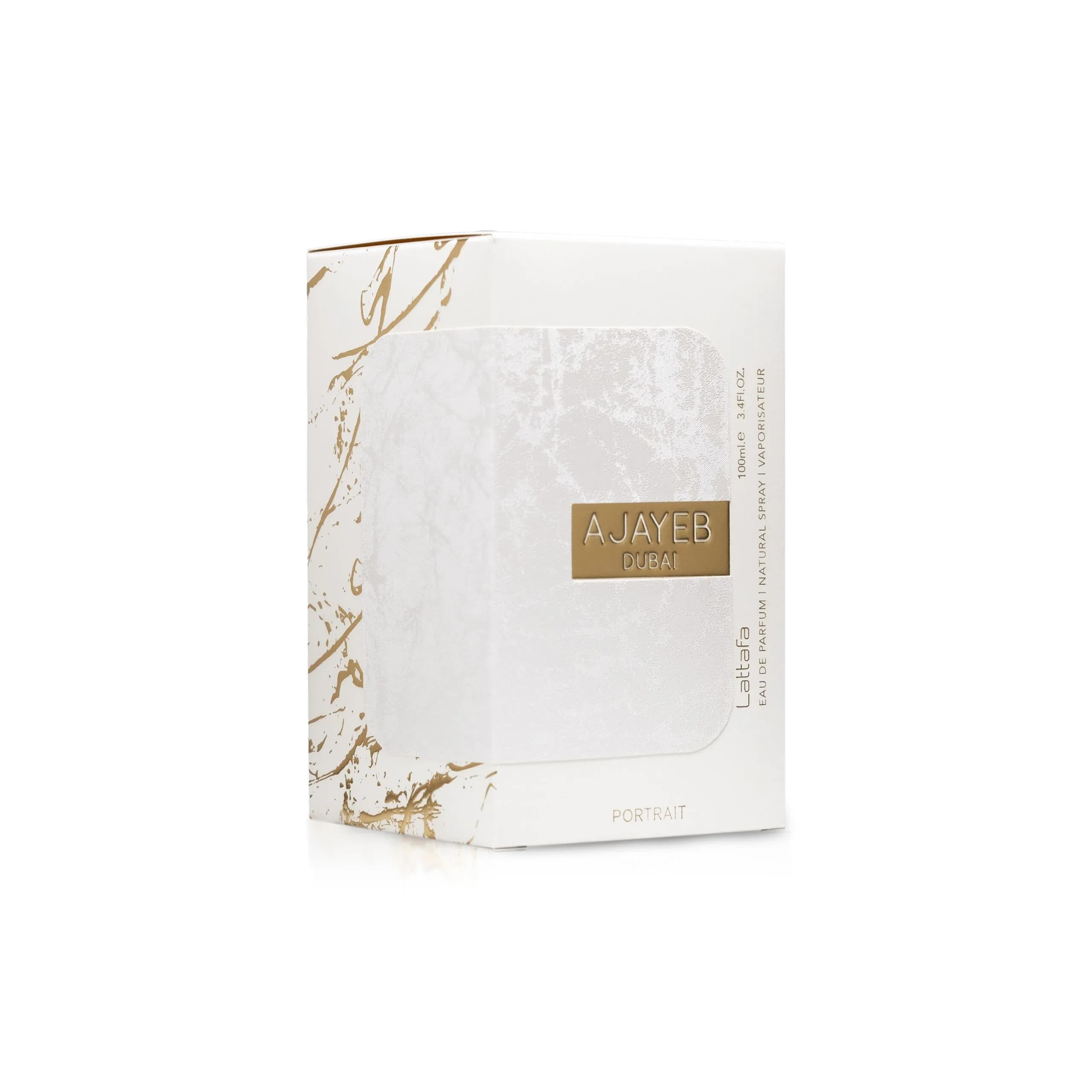 Lattafa Ajayeb Dubai Portrait spray, effortless scent application and layering.