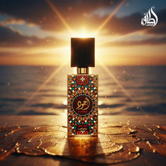 Lattafa Ajwad top-notes graphic, bright opening with bergamot and lychee.