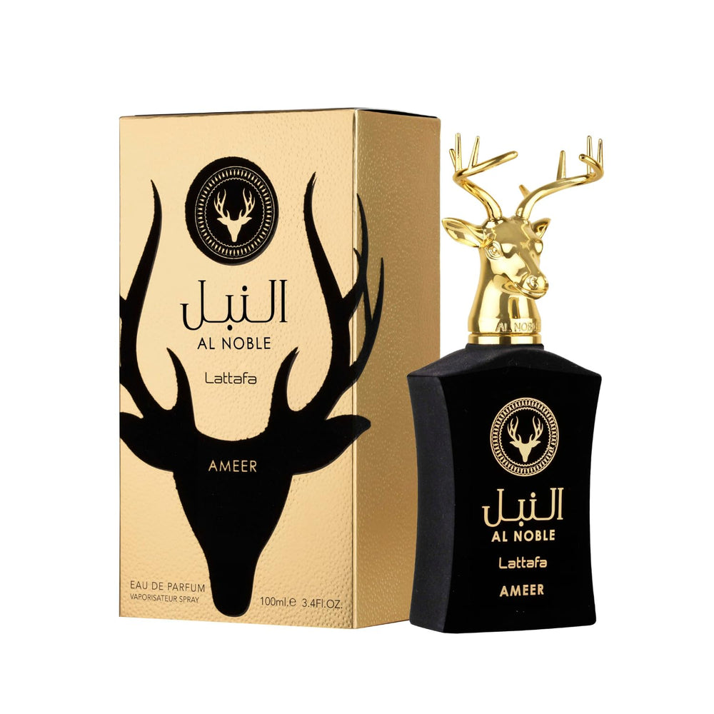 Lattafa Al Noble Ameer bottle for unisex fragrance, ideal for daily wear