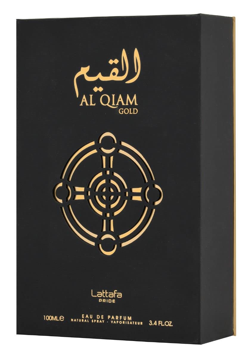 Lattafa Al Qiam Gold spray bottle enables easy daily application