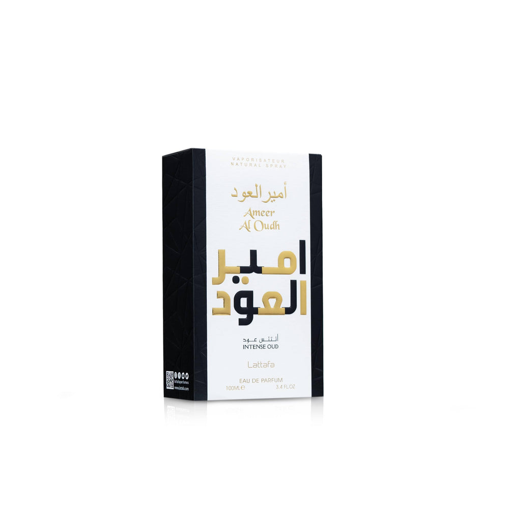 Lattafa Ameer Al Oud Intense close-up reveals rich resinous amber tones
