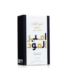 Lattafa Ameer Al Oud Intense Oud top-notes—saffron and nutmeg create a spicy opening.