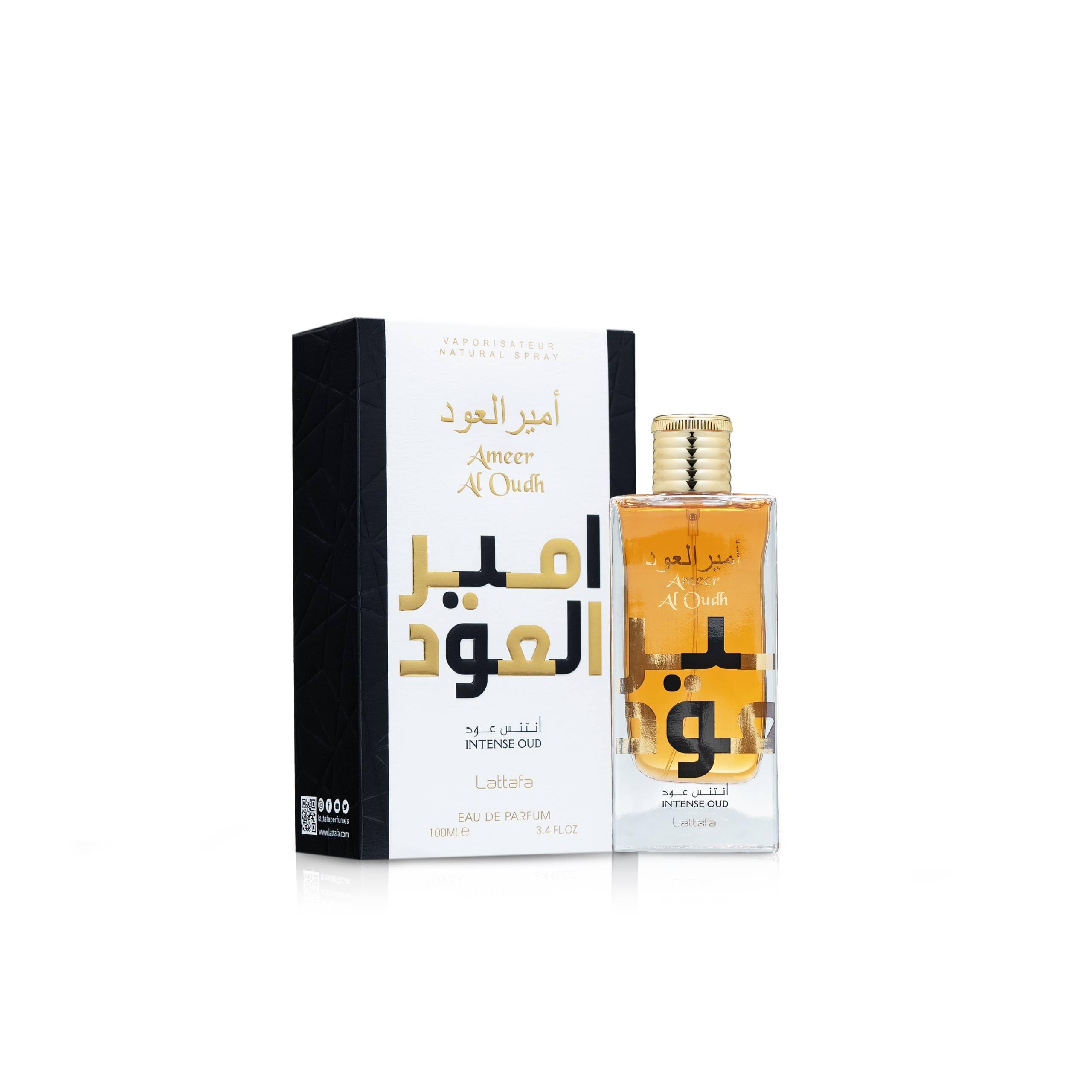 Lattafa Ameer Al Oud Intense spray application captures precise bursts for balanced projection