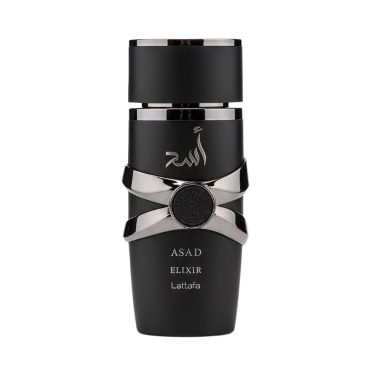 Lattafa Asad Elixir EDP 100ml bottle for bold evening wear.