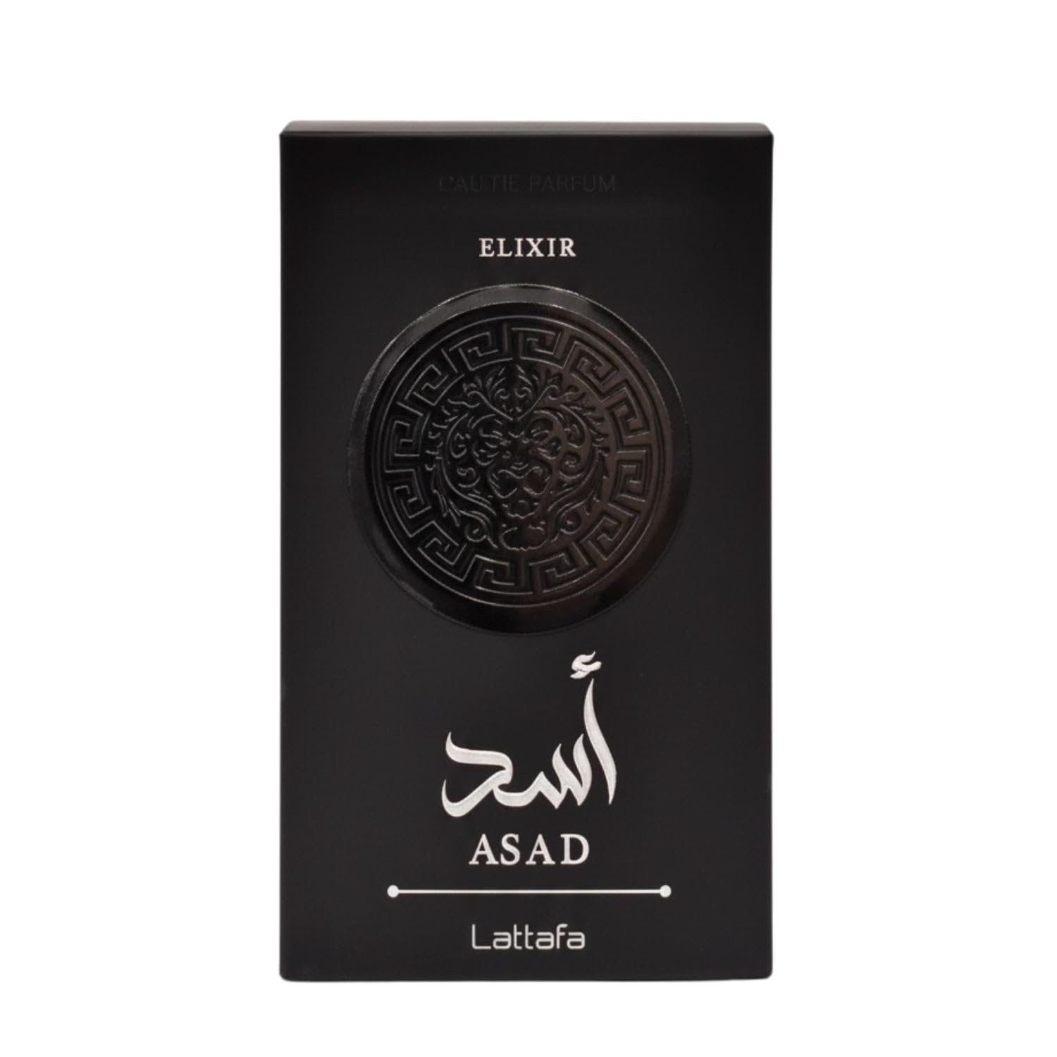 Lattafa Asad Elixir EDP heart/base notes delivering warmth and lasting presence.