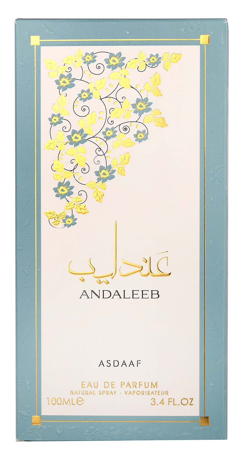 Lattafa Asdaaf Andaleeb box-packaging view suggests gift-ready presentation