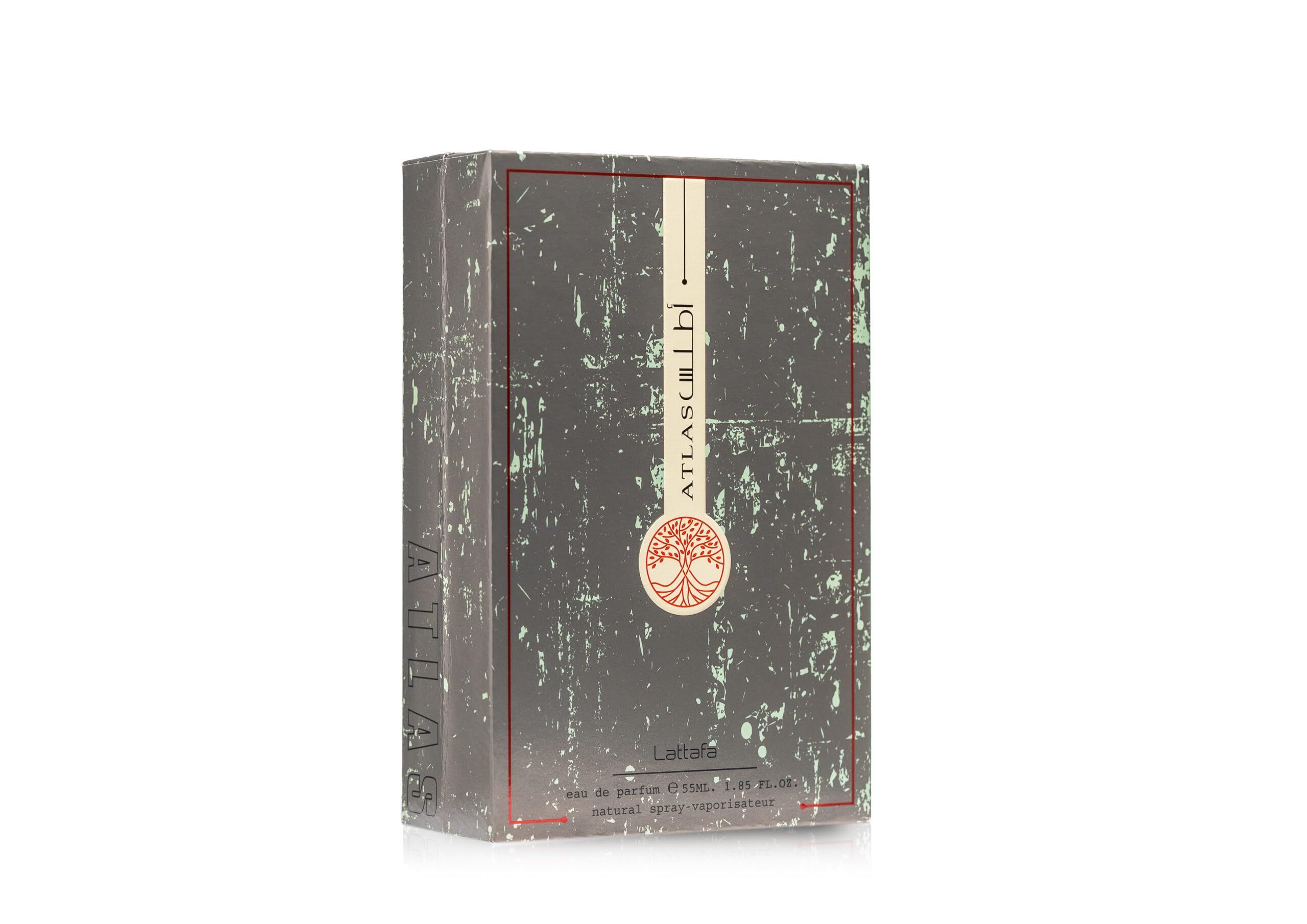 Lattafa Atlas middle-notes iris and davana close-up conveys a nuanced, inviting aroma