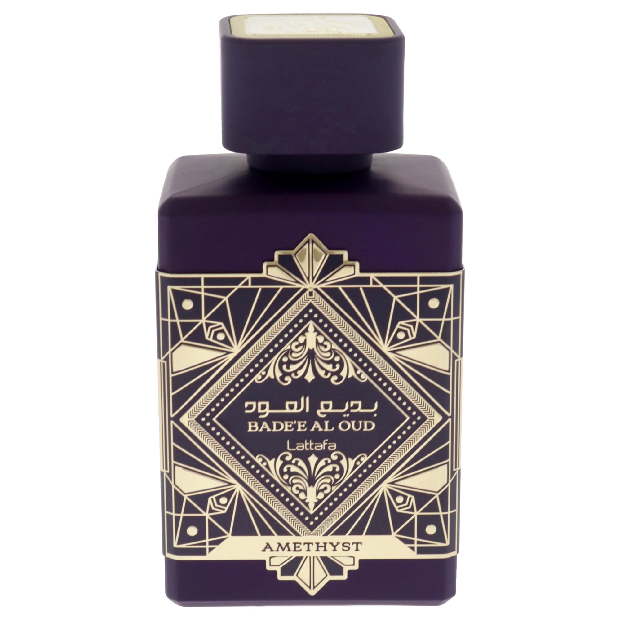 Lattafa Badee Al Oud Amethyst top notes Bergamot and Pink Pepper provide a bright opening