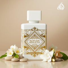 Lattafa Bade'e Al Oud Honor & Glory middle notes highlight warm spice blend for refined aroma.