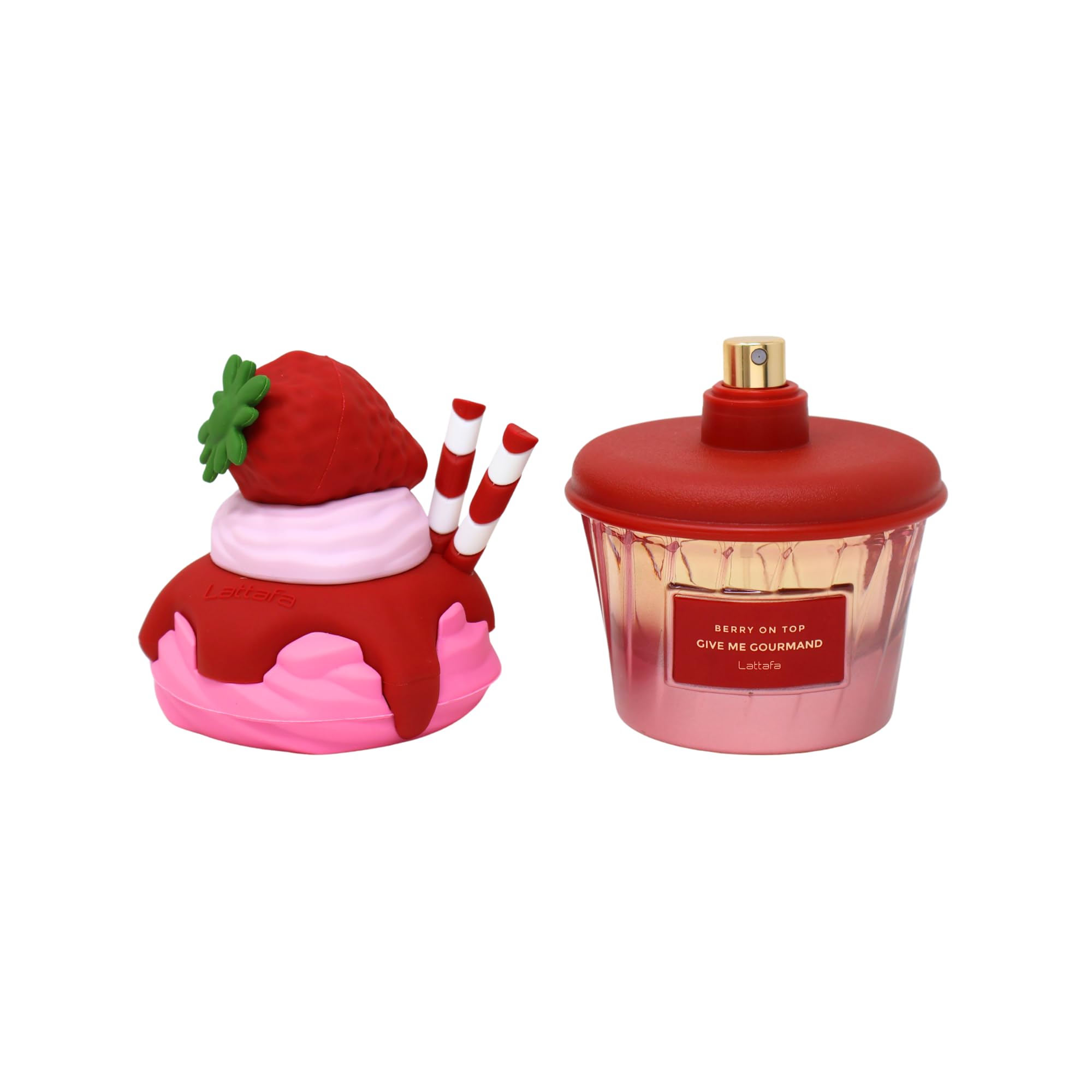 Lattafa Berry On Top gift box front, ideal for gifting