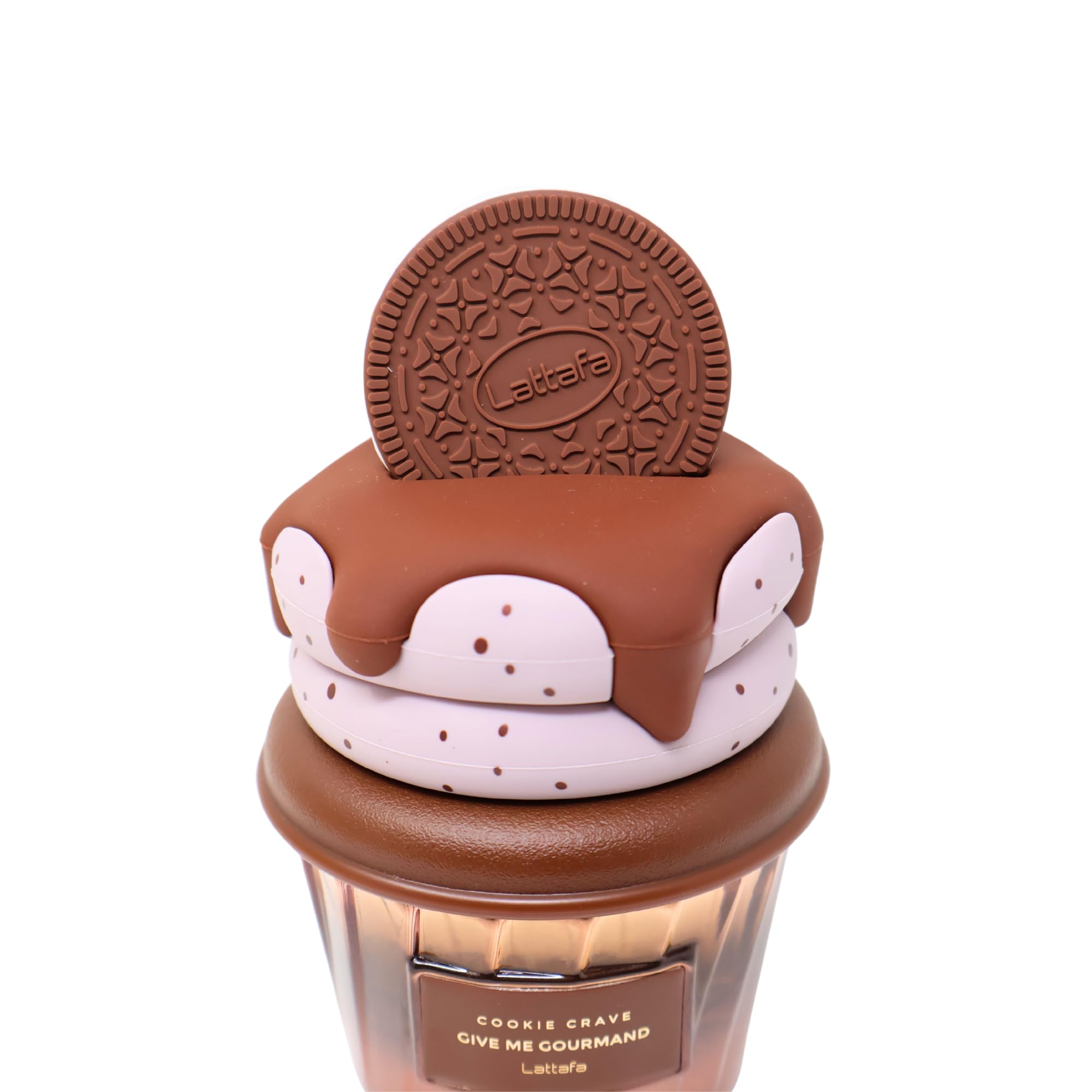 Lattafa Cookie Crave spray mist demonstrates easy application for daily wear.