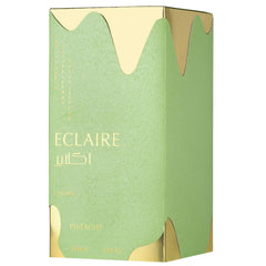 Lattafa Eclaire Pistache vanilla-musk base offers lasting soft comfort