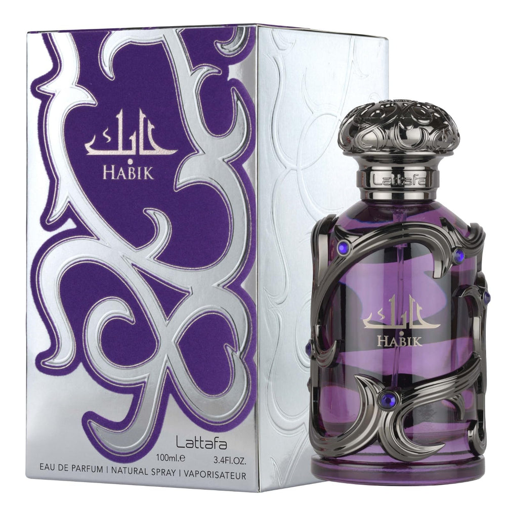 Lattafa Habik heart notes sage lavender image adds aromatic depth