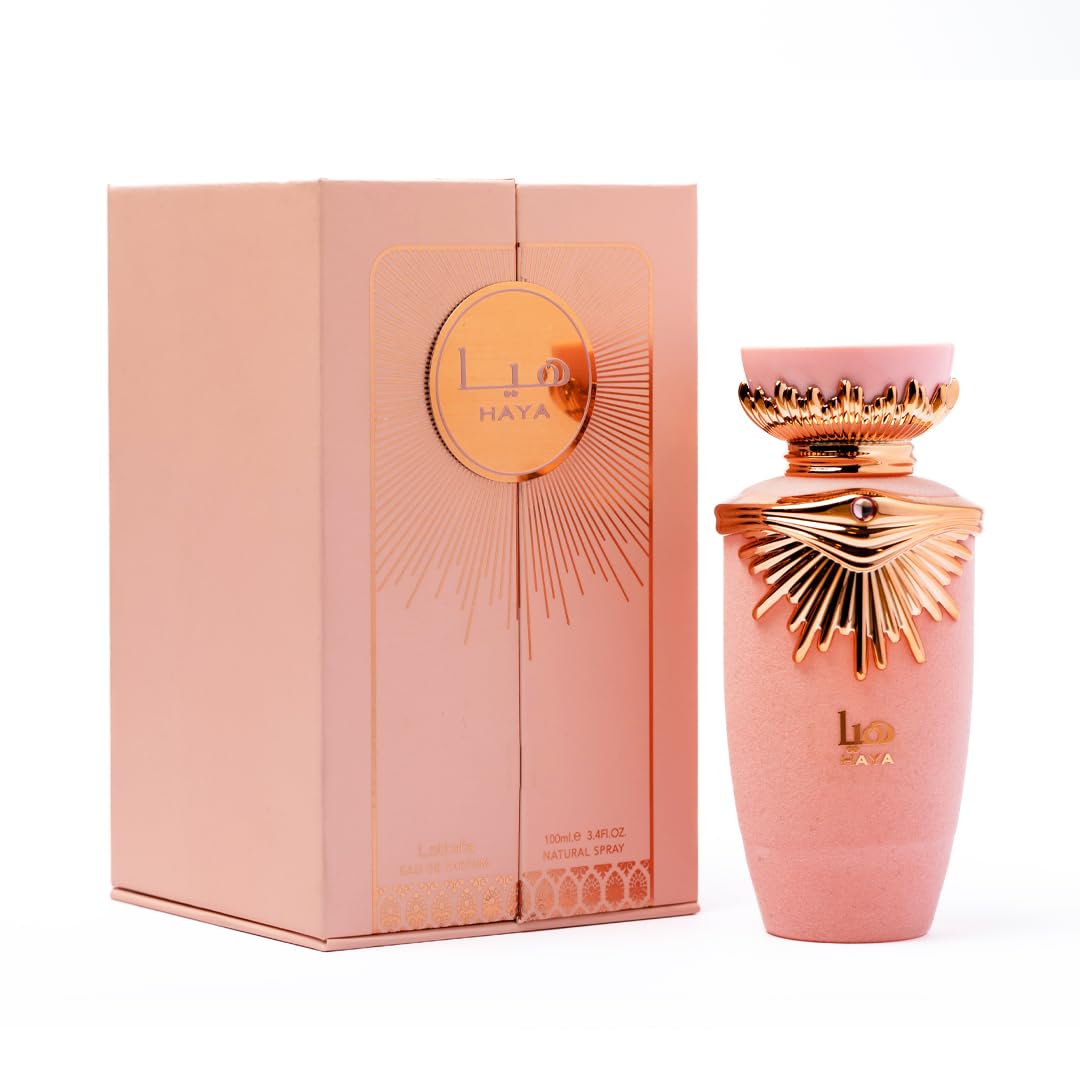 Lattafa Haya base notes providing grounding earthy tones for lasting warmth.