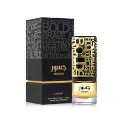 Close look at Lattafa Jasoor fragrance notes for sensory exploration.