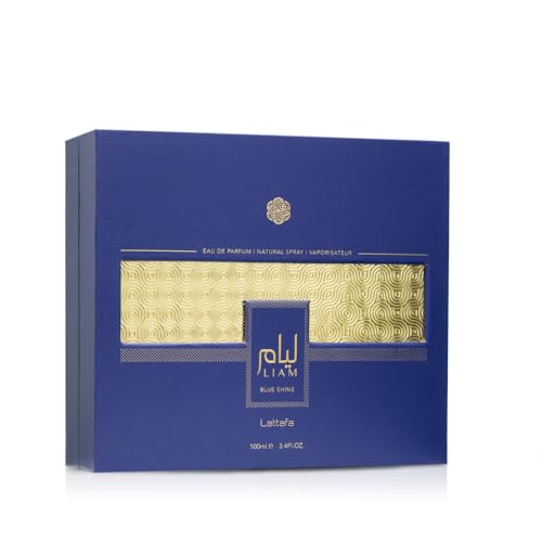 Lattafa Liam Blue Shine spray action, quick even scent diffusion