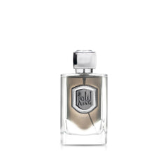 Lattafa Liam Grey bottle closeup for versatile day-to-night wear.