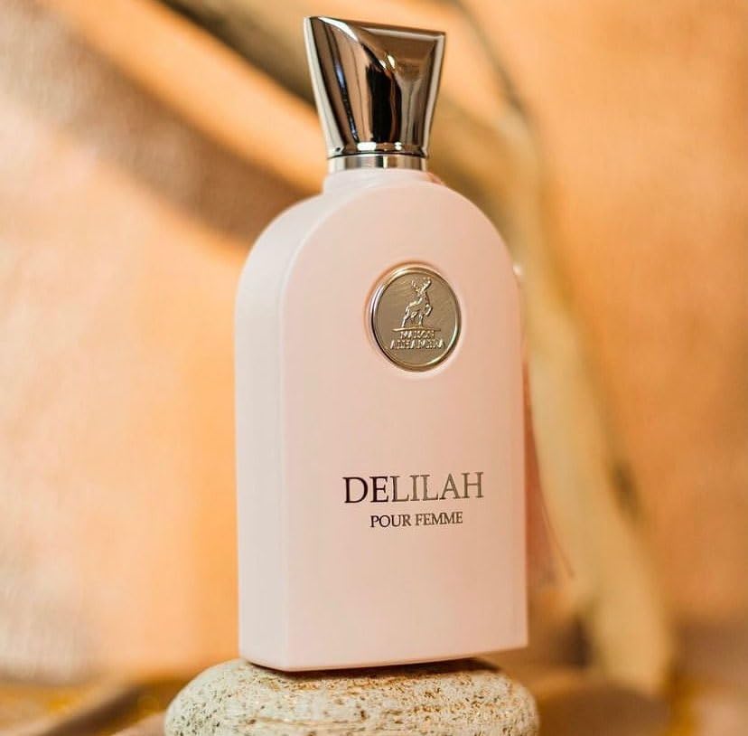 Lattafa Maison Alhambra Delilah bottle cap close-up – premium packaging detail