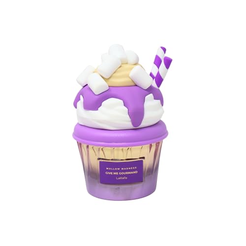 Lattafa Mallow Madness cap close-up, showcasing premium packaging for gifting.