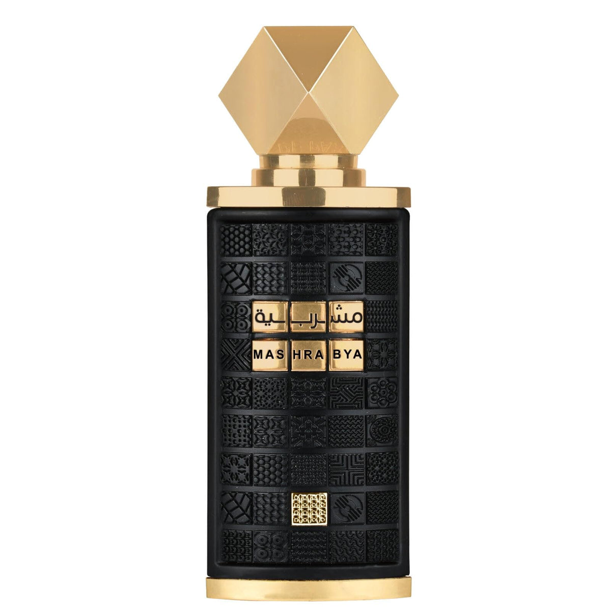 Lattafa Mashrabya bottle front view for everyday luxury fragrance.