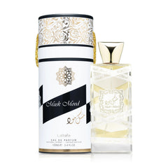Lattafa Musk Mood heart notes showcase white musk with florals.