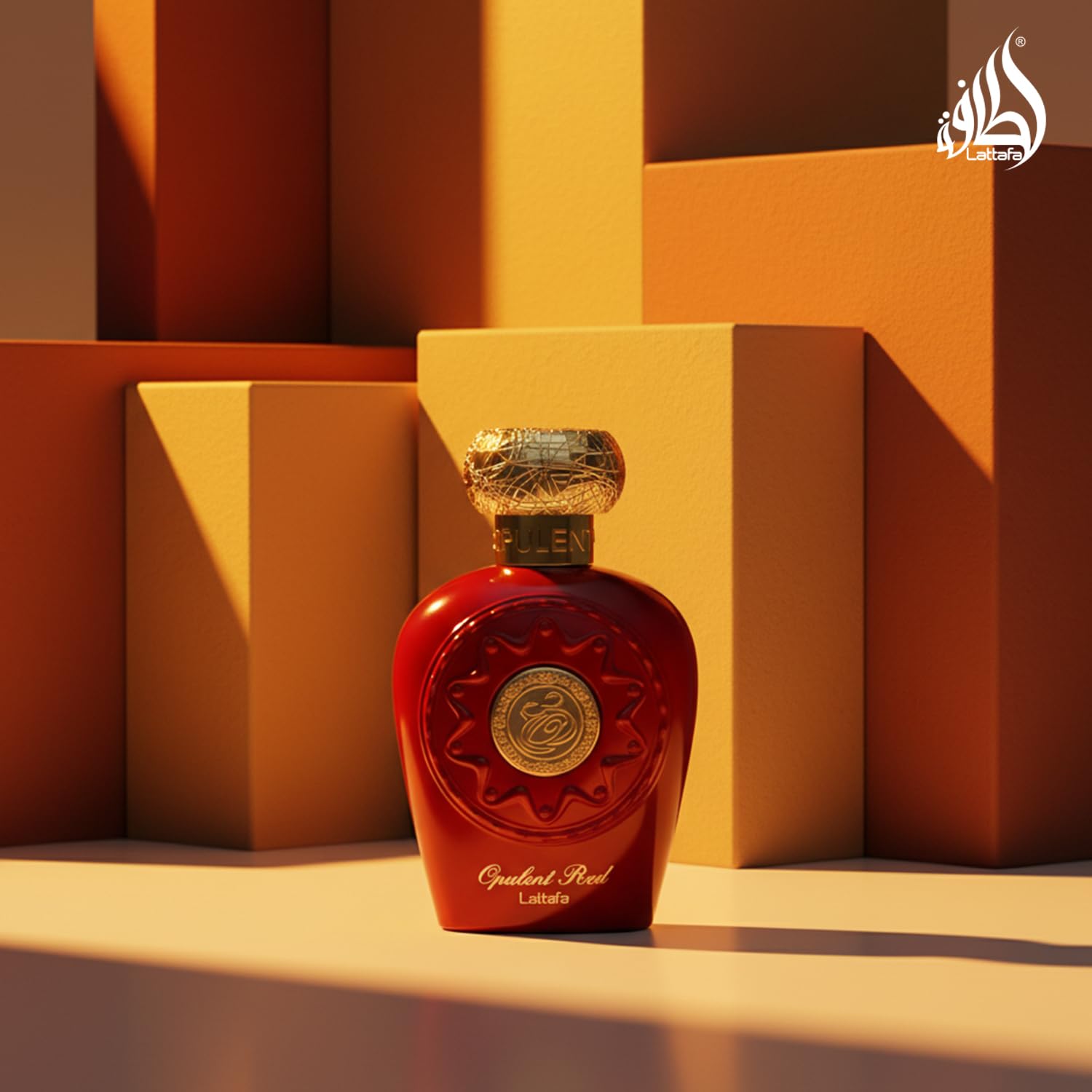 Lattafa Opulent Red unisex-use visual showing adaptable scent profile.