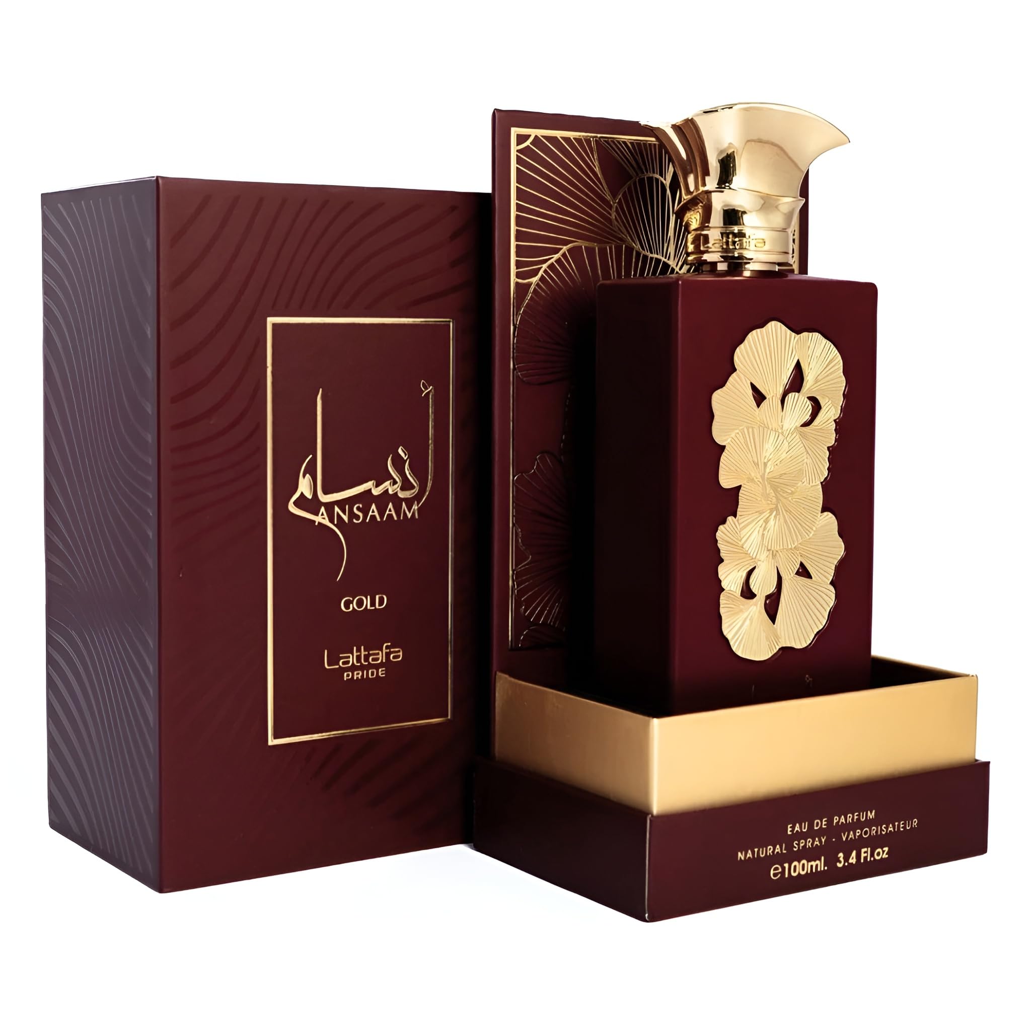 Lattafa Pride Ansaam Gold spray release demonstrating smooth application and lasting sillage