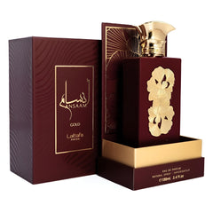 Lattafa Pride Ansaam Gold spray release demonstrating smooth application and lasting sillage