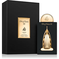 Lattafa Pride Art Of Arabia III packaging box image highlighting premium presentation and gifting appeal.