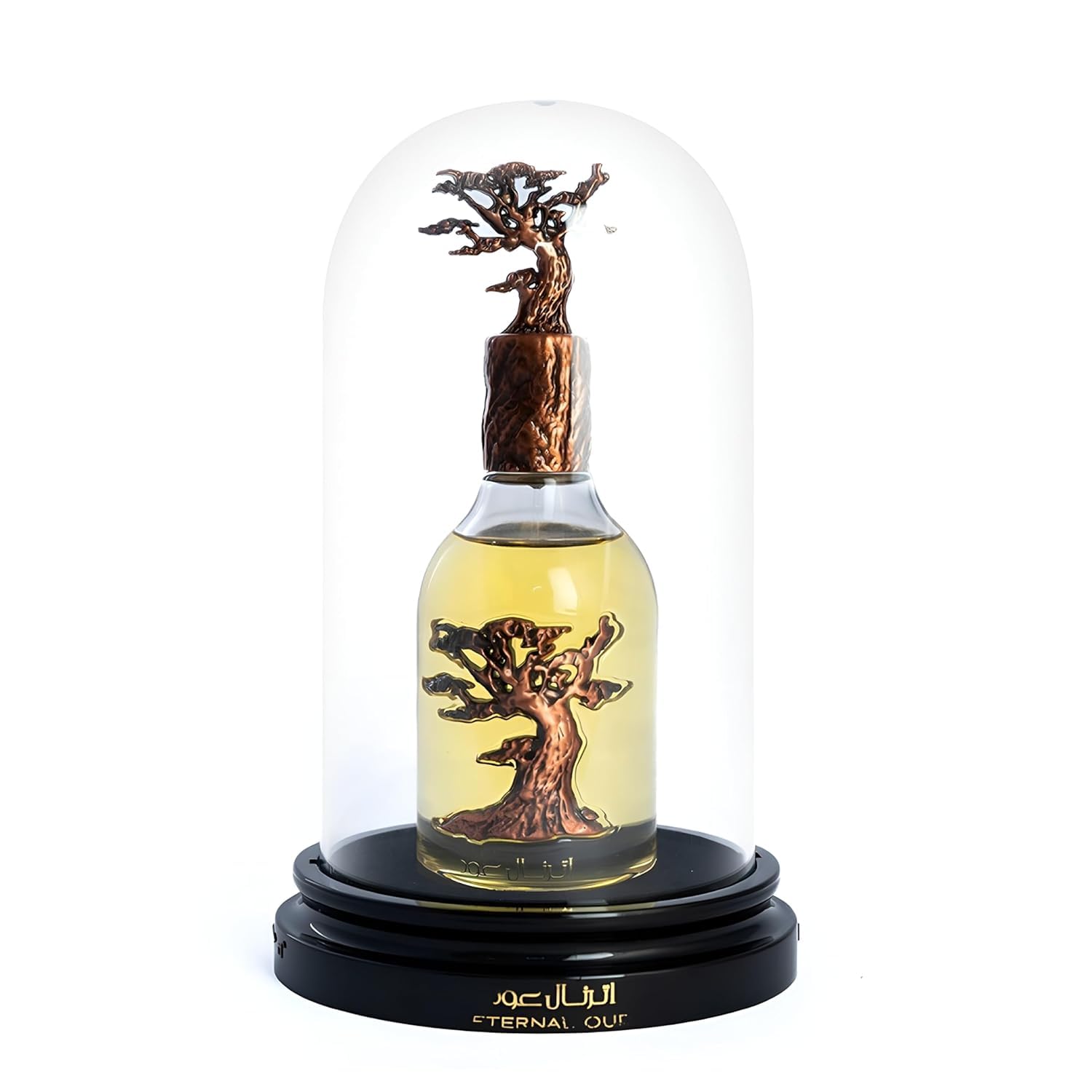 Lattafa Pride Eternal Oud on skin, long-lasting amber-oud warmth