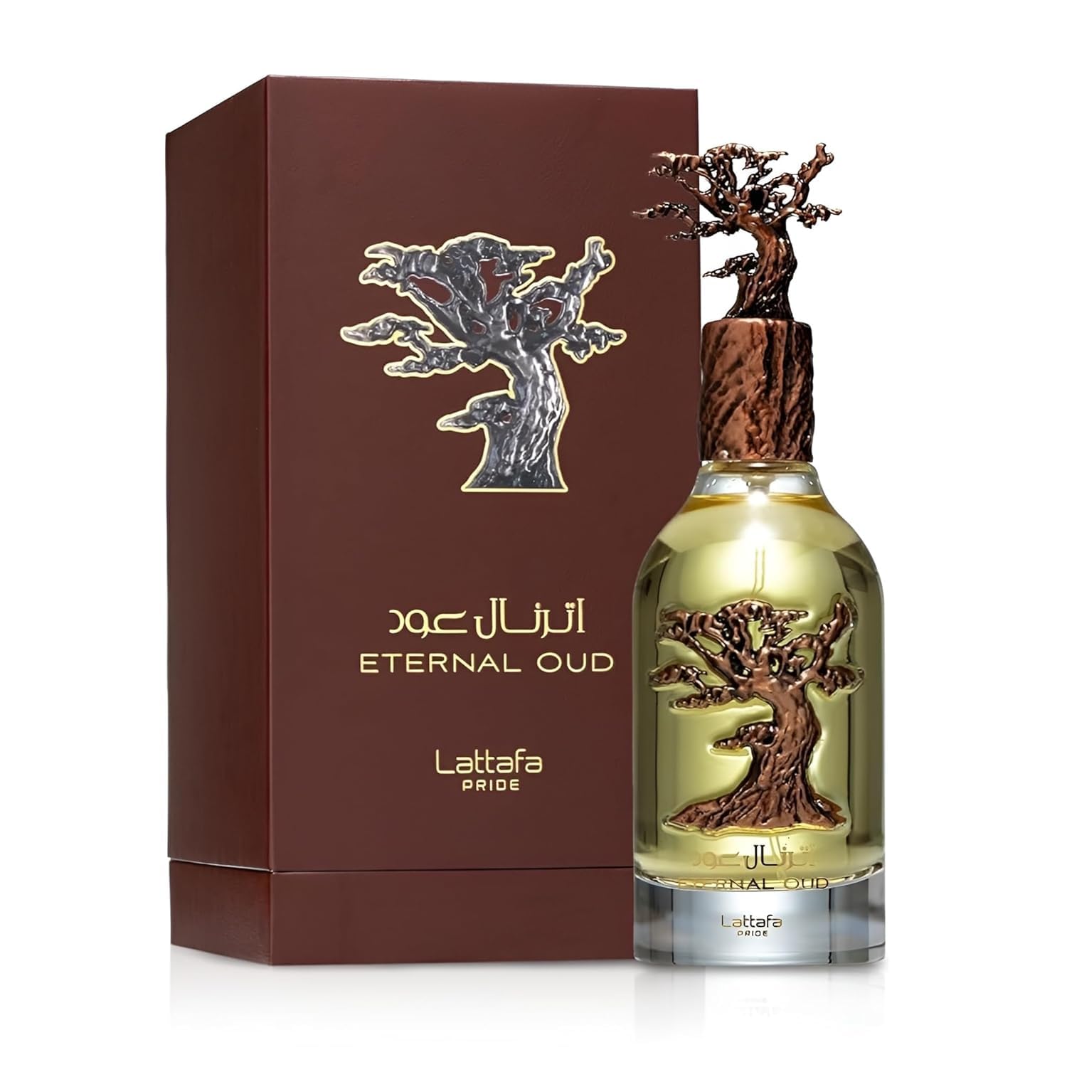 Lattafa Pride Eternal Oud box packaging with luxe branding and protection