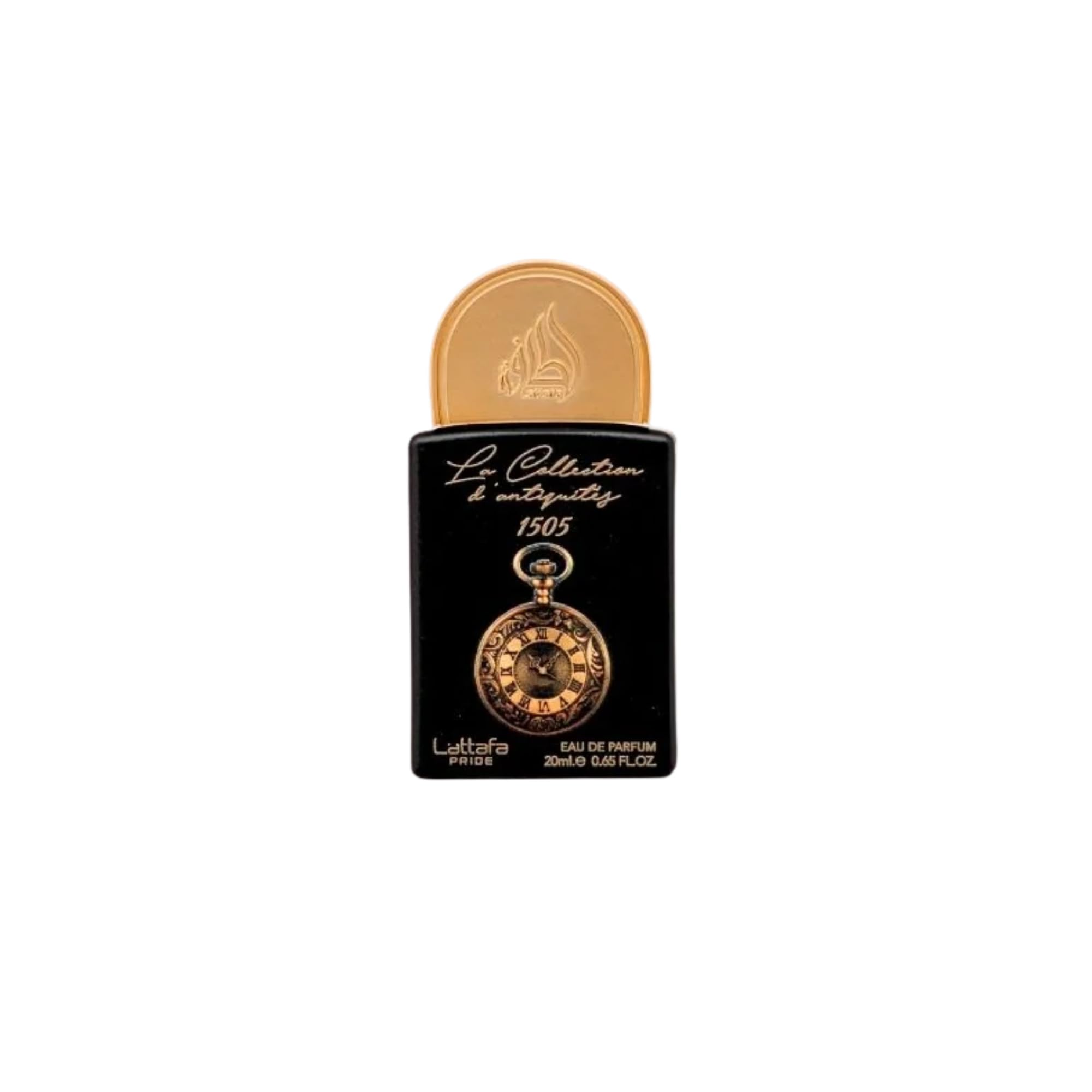 Lattafa Pride La Collection dantiquites 1505 bottle, timeless heritage meets modern style.