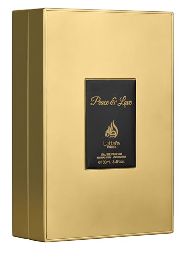 Lattafa Pride Peace & Love closeup of rose-tuberose conveys graceful floral nuance for romantic evenings.