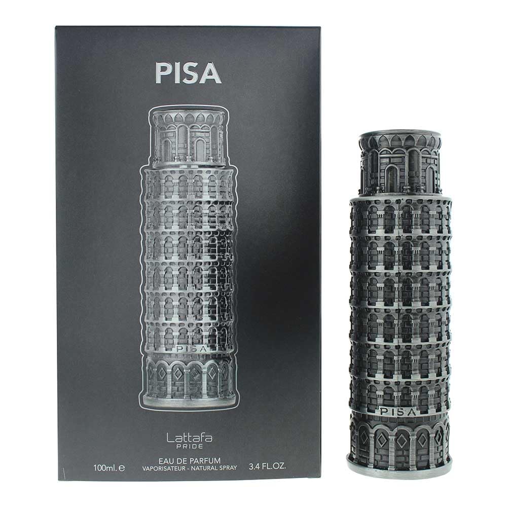 Lattafa Pride Pisa bottle front view suitable for a fresh daytime scent