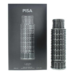 Lattafa Pride Pisa bottle front view suitable for a fresh daytime scent
