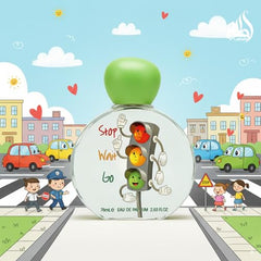 Lattafa Pride Stop Wait Go for Kids flacon display, compact design suited for little hands.