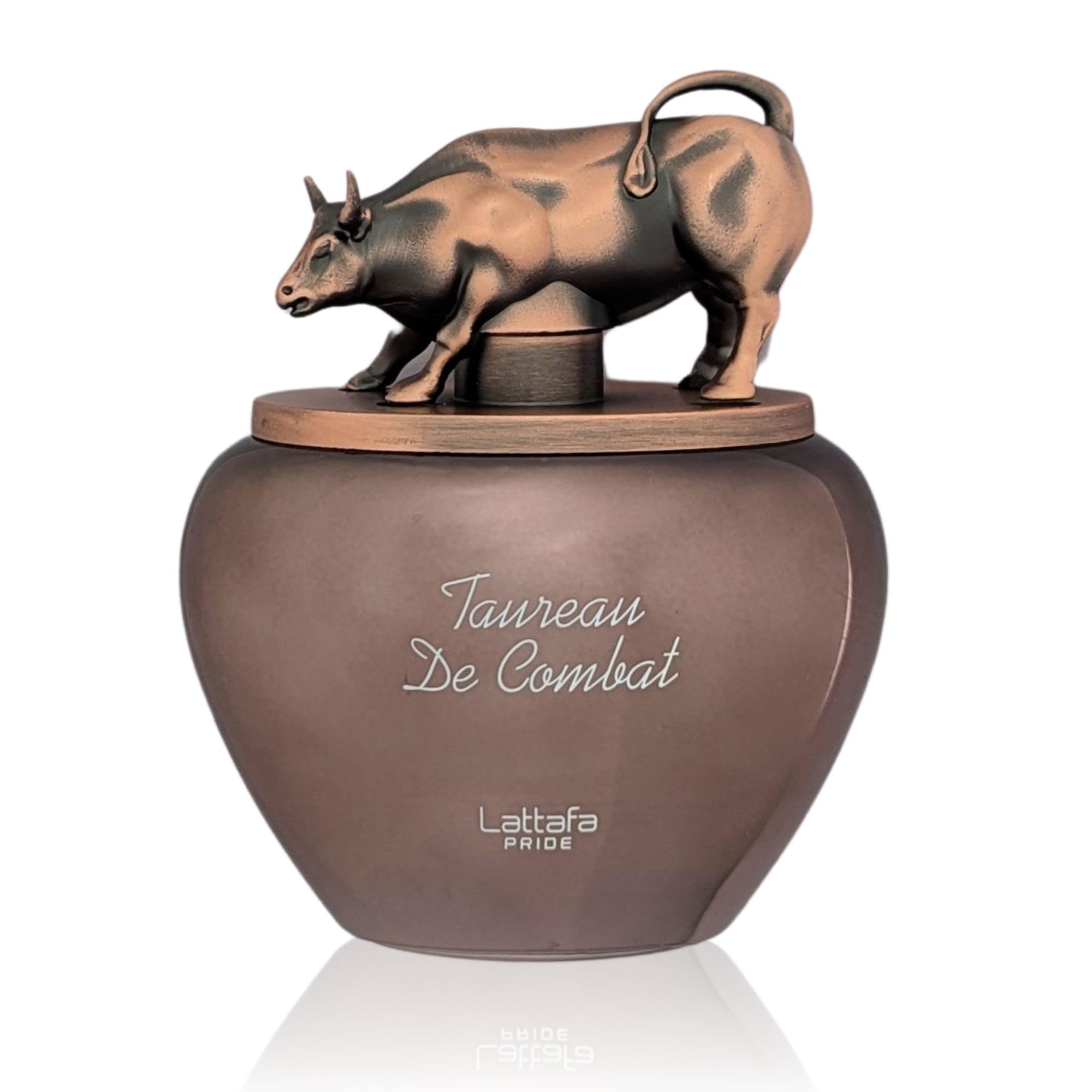 Lattafa Pride Taureau de Combat packaging reveals premium materials and elegant design.