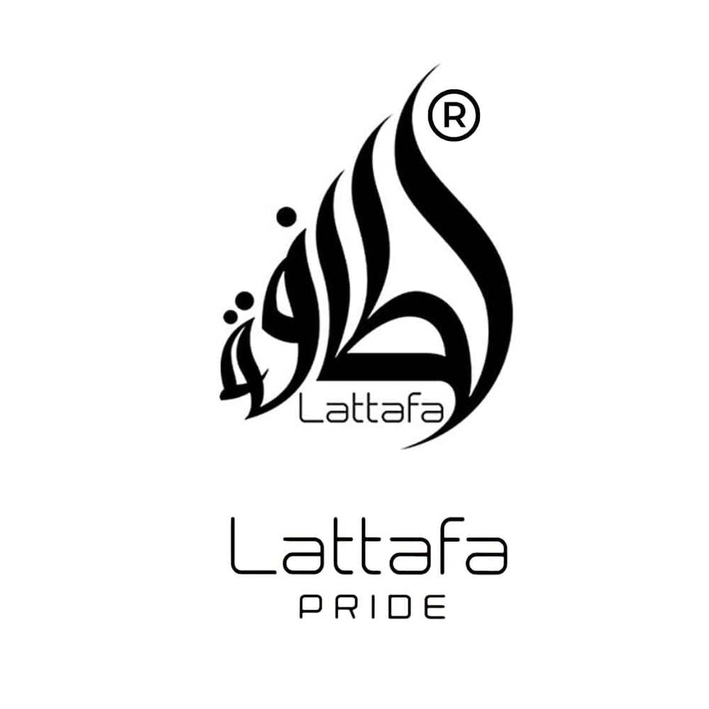Lattafa Pride Vintage Radio premium gift box closeup highlights luxe packaging.