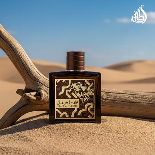 Lattafa Qaed Al Fursan Untamed packaging-box conveys luxury and bold presence