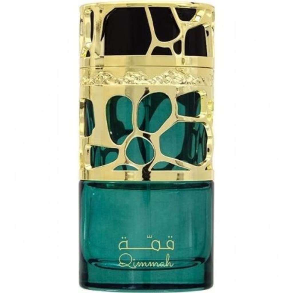 Lattafa Qimmah base with cedar and oud hints endurance and warmth.