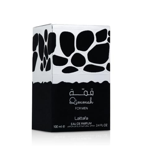 Lattafa Qimmah middle notes of lavender and sage support relaxed evenings.