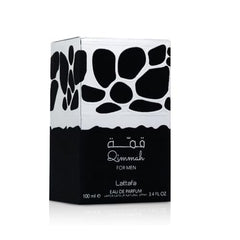 Lattafa Qimmah middle notes of lavender and sage support relaxed evenings.