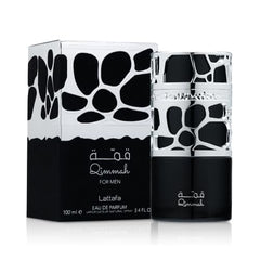 Lattafa Qimmah woodsy cedar captures durable, versatile scent for daily wear.