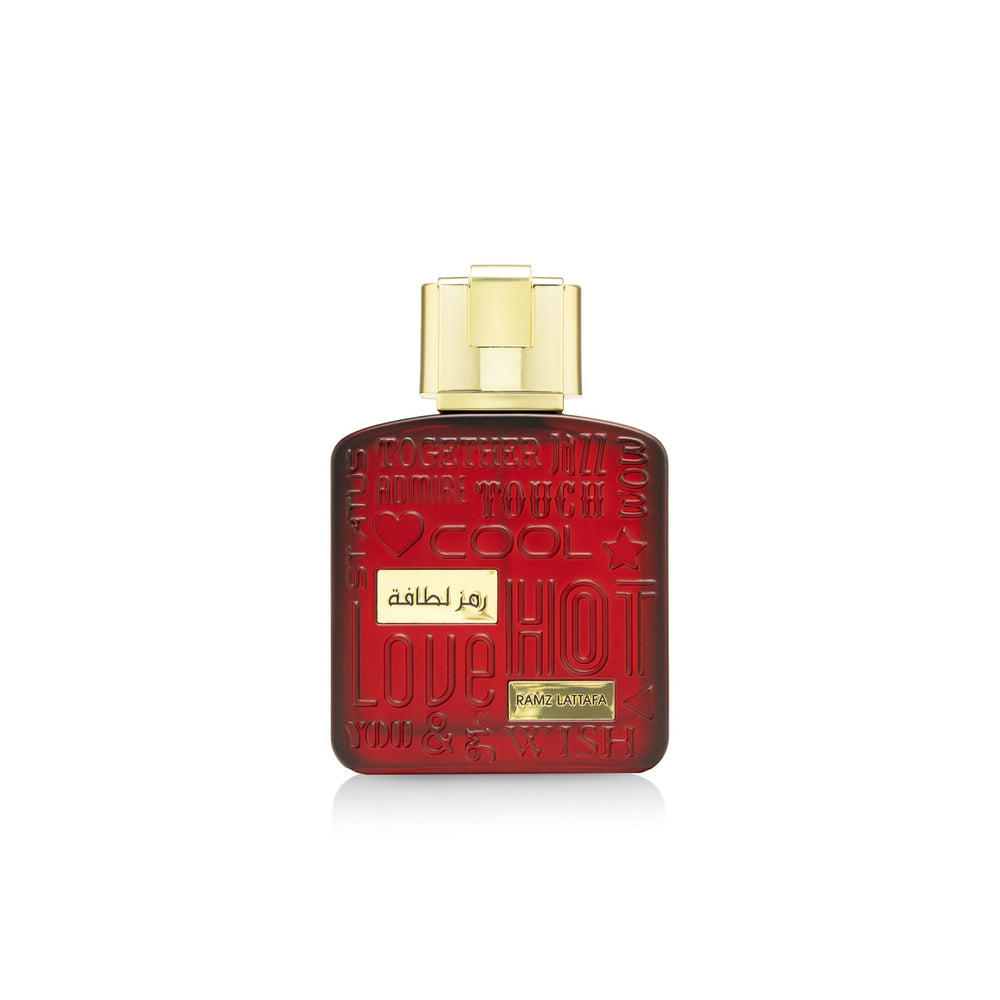Lattafa Ramz Gold bottle front, ideal for evening wear