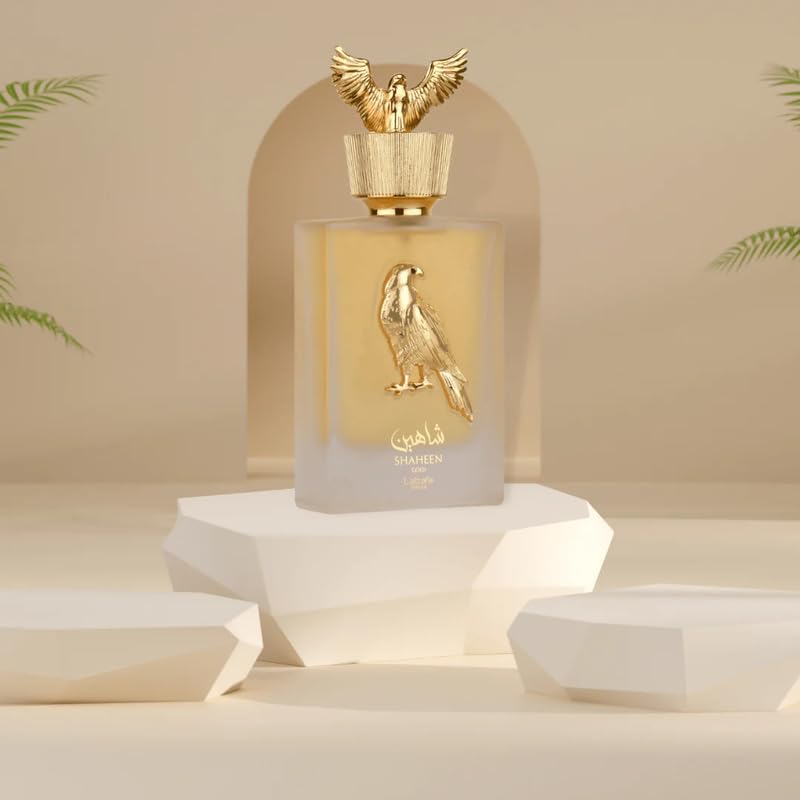 Lattafa Shaheen Gold packaging box suitable for gifting ideas